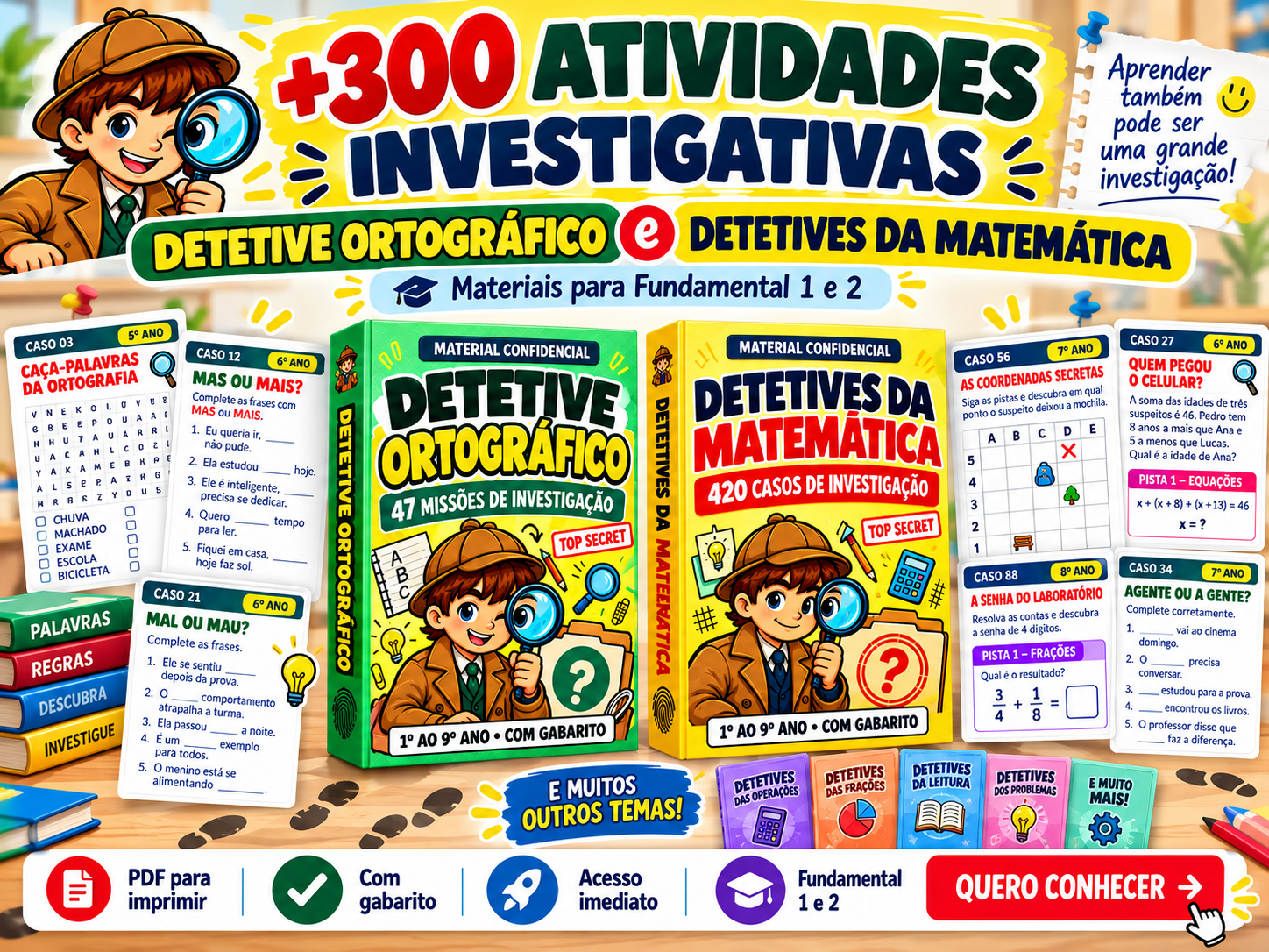 Arquivo Secreto - +300 Atividades Investigativas para Sala de Aula